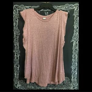 Pink Sleeveless Shirt